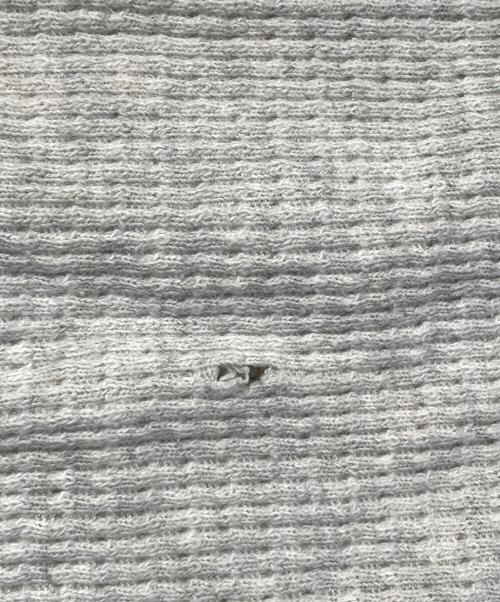 RRL（ダブルアールエル）RRL (ダブルアールエル) サーマルヘンリーネックカットソー グレー サイズ:SIZE Lの古着・服飾アイテム