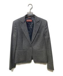 MaxMara（マックスマーラ）の古着「1Bピークドラペルジャケット」｜グレー