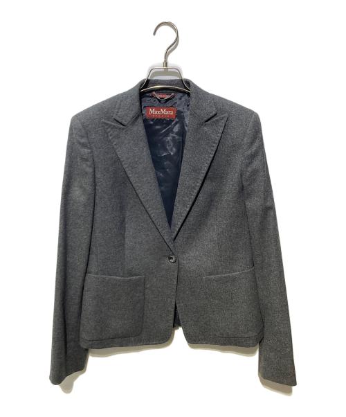 MaxMara（マックスマーラ）MaxMara (マックスマーラ) 1Bピークドラペルジャケット グレー サイズ:42の古着・服飾アイテム