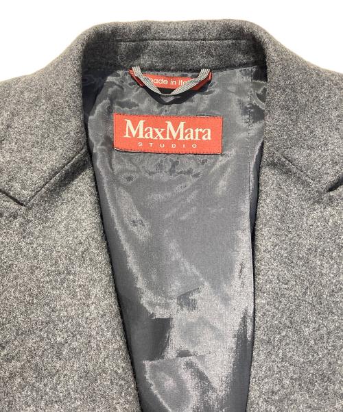 MaxMara（マックスマーラ）MaxMara (マックスマーラ) 1Bピークドラペルジャケット グレー サイズ:42の古着・服飾アイテム