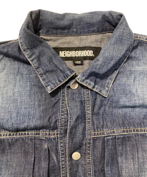 NEIGHBORHOOD（ネイバーフッド）NEIGHBORHOOD (ネイバーフッド) WASHED LIGHTWEIGHT DENIM JACKET インディゴ サイズ:Lの古着・服飾アイテム