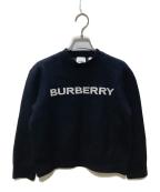 BURBERRY LONDONバーバリーロンドン）の古着「ロゴニットセーター」｜ブラック