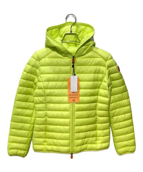 save the duck（セイブ ザ ダック）save the duck (セイブ ザ ダック) HOODED PUFFER JACKET イエロー 未使用品の古着・服飾アイテム