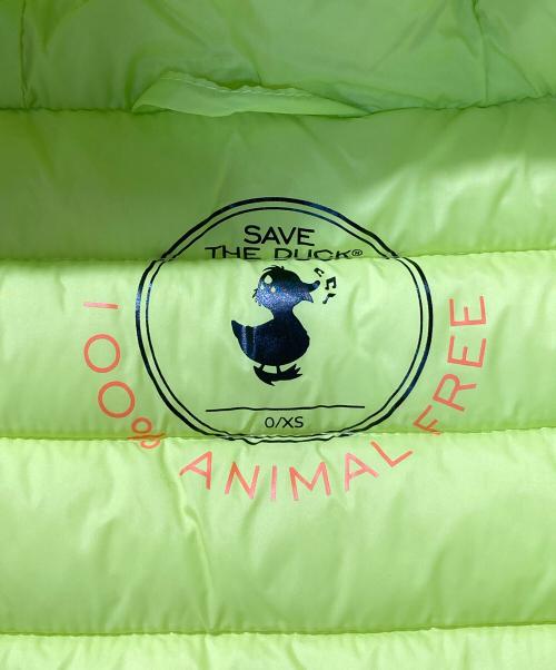 save the duck（セイブ ザ ダック）save the duck (セイブ ザ ダック) HOODED PUFFER JACKET イエロー 未使用品の古着・服飾アイテム