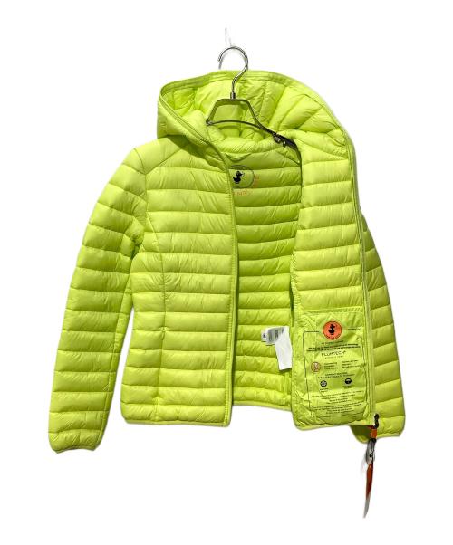 save the duck（セイブ ザ ダック）save the duck (セイブ ザ ダック) HOODED PUFFER JACKET イエロー 未使用品の古着・服飾アイテム