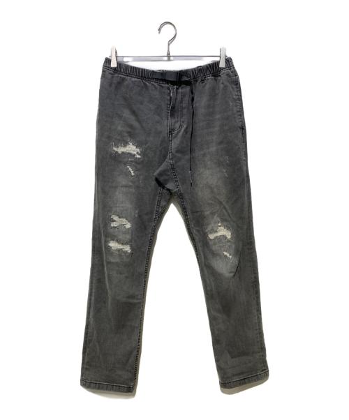 GRAMICCI（グラミチ）GRAMICCI (グラミチ) Adam et Rope (アダム エ ロペ) ダメージデニムパンツ ブラック サイズ:Lの古着・服飾アイテム