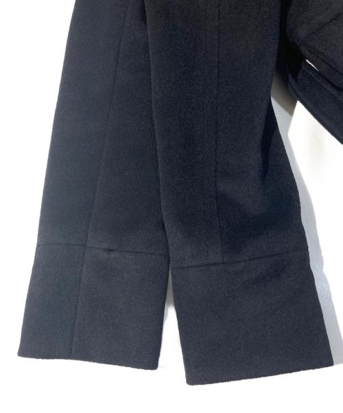 BURBERRY BLACK LABEL（バーバリーブラックレーベル）BURBERRY BLACK LABEL (バーバリーブラックレーベル) ファー付スタンドカラーアンゴラ混コート ブラック サイズ:Ⅿの古着・服飾アイテム