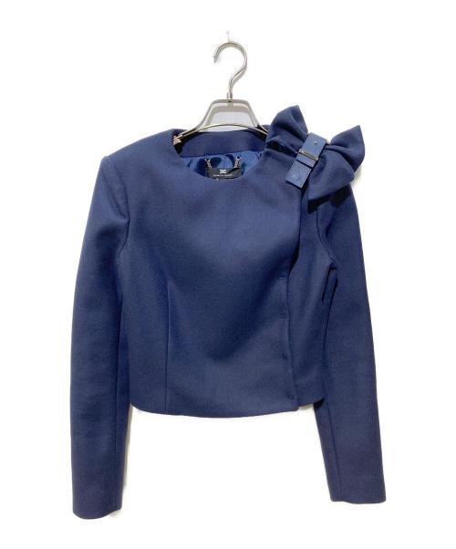 ELISABETTA FRANCHI（エリザベッタフランキ）ELISABETTA FRANCHI (エリザベッタフランキ) ジャケット ネイビー サイズ:Lの古着・服飾アイテム