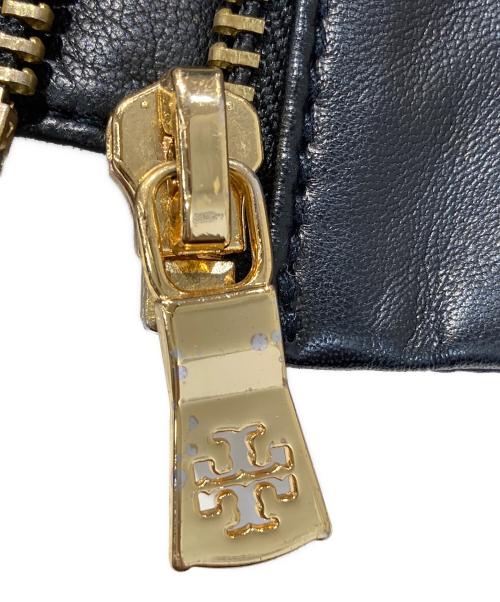 TORY BURCH（トリーバーチ）TORY BURCH (トリーバーチ) シープスキンレザージャケット ブラック サイズ:2の古着・服飾アイテム