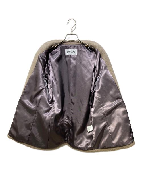 BABYLONE（バビロン）BABYLONE (バビロン) モヘア混ジャケット ベージュ サイズ:FREEの古着・服飾アイテム