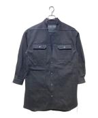 DRKSHDWダークシャドウ）の古着「JUMBO CUTOUT OVERSHIRT」｜ブラック