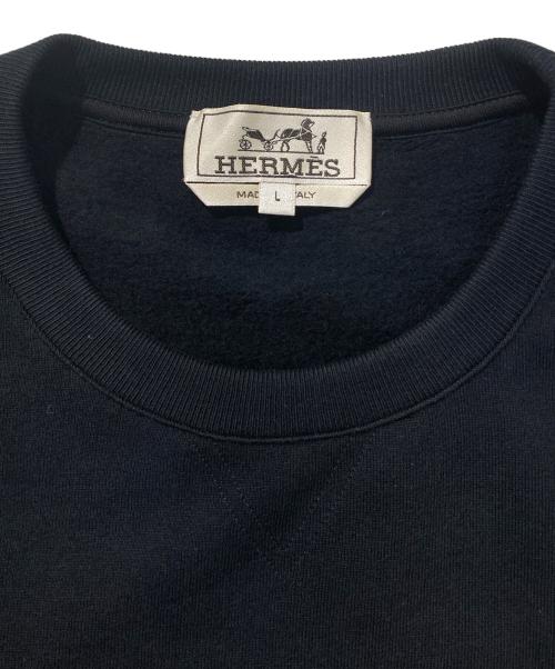 HERMES（エルメス）HERMES (エルメス) エクスリブリス ドラゴンスウェット ブラック サイズ:Lの古着・服飾アイテム