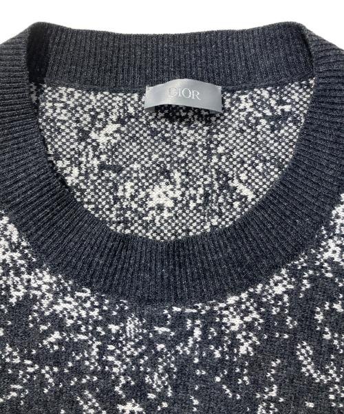 DIOR HOMME（ディオール オム）DIOR HOMME (ディオール オム) ウールアトリエノイズニット ブラック サイズ:Lの古着・服飾アイテム