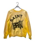 SAINT MICHAELセントマイケル）の古着「クルーネックスウェット」｜イエロー