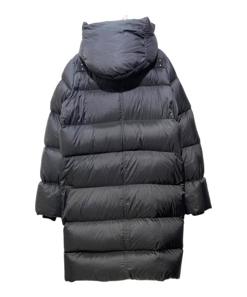 RICK OWENS（リックオウエンス）RICK OWENS (リックオウエンス) ゲッセマネ レザーポケット ダウンコート ブラック サイズ:38の古着・服飾アイテム