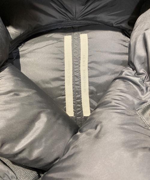 RICK OWENS（リックオウエンス）RICK OWENS (リックオウエンス) ゲッセマネ レザーポケット ダウンコート ブラック サイズ:38の古着・服飾アイテム