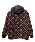GUCCI (グッチ) Macro GG Diamond Wool Jacket ブラック×レッド サイズ:44：70000円