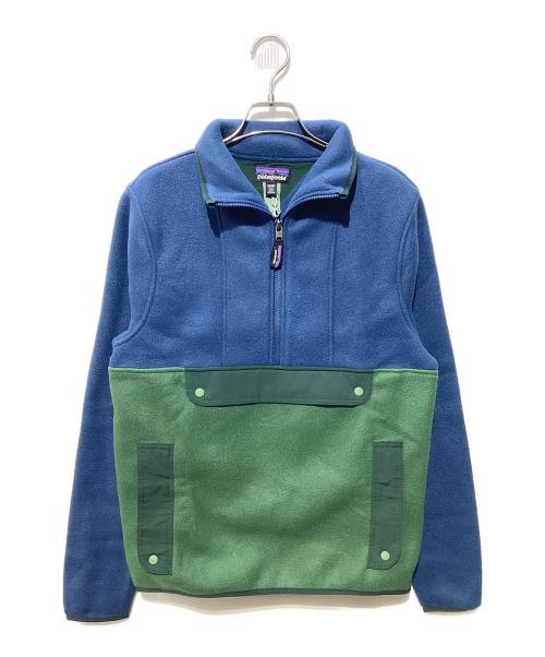 Patagonia（パタゴニア）Patagonia (パタゴニア) SYNCHILLA FLEECE ANORAK ブルー×グリーン サイズ:Ms(XS)Ls(Ｓ)の古着・服飾アイテム