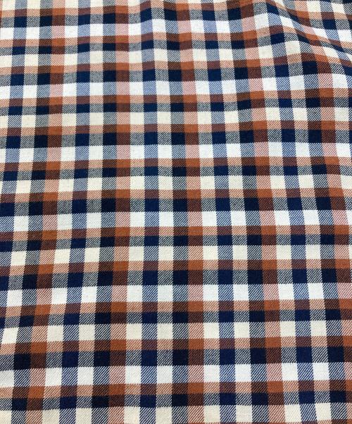 Patagonia（パタゴニア）Patagonia (パタゴニア) L/S Buckshot Shirt オレンジ×ネイビー サイズ:Ｓの古着・服飾アイテム