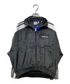 adidasアディダス）の古着「ADIBREAK VELOUR TRACK JACKET」｜ブラック