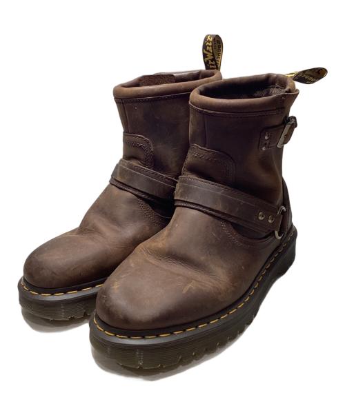 Dr.Martens（ドクターマーチン）Dr.Martens (ドクターマーチン) リガーブーツ ブラウン サイズ:UK9の古着・服飾アイテム