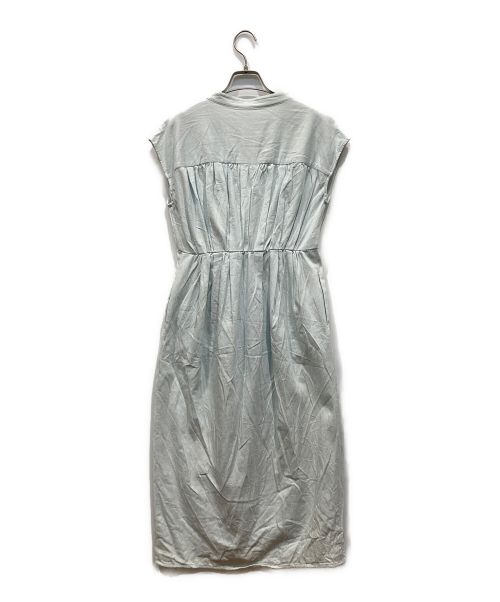 HER LIP TO（ハーリップトゥ）Her lip to (ハーリップトゥ) ノースリーブワンピース スカイブルー サイズ:Mの古着・服飾アイテム