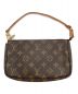 LOUIS VUITTON (ルイ ヴィトン) ポシェット ブラウン×ベージュ：44000円