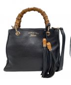 GUCCIグッチ）の古着「バンブーショッパー2wayバッグ」｜ブラック