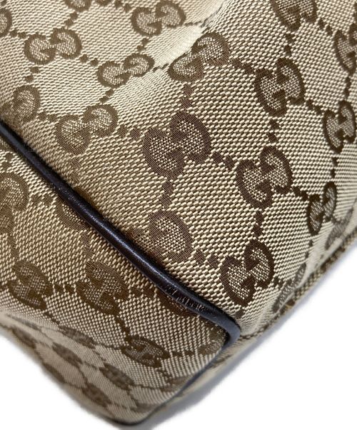 GUCCI（グッチ）GUCCI (グッチ) GGキャンバススーキーハンドバッグ ベージュの古着・服飾アイテム