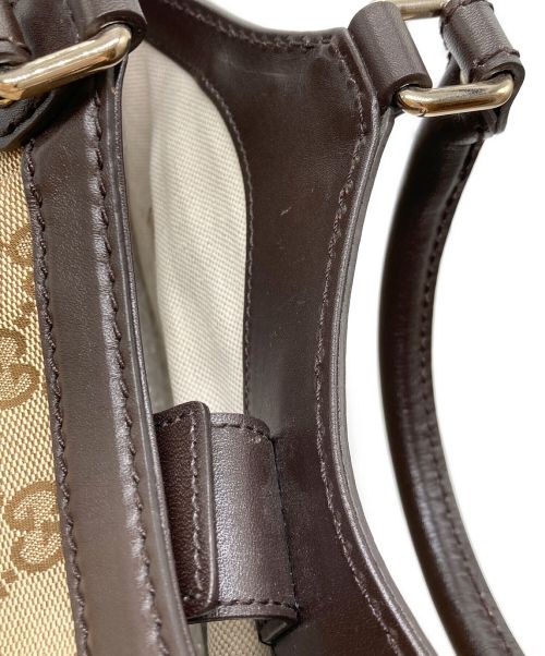 GUCCI（グッチ）GUCCI (グッチ) GGキャンバススーキーハンドバッグ ベージュの古着・服飾アイテム