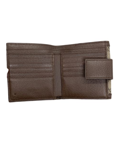 GUCCI（グッチ）GUCCI (グッチ) GG フレンチフラップウォレット ベージュの古着・服飾アイテム