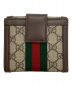 GUCCI (グッチ) GG フレンチフラップウォレット ベージュ：38000円