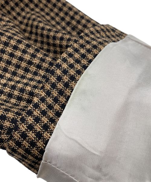 PAUL SMITH（ポールスミス）PAUL SMITH (ポールスミス) 千鳥格子柄ダブルジャケット ブラウン サイズ:Mの古着・服飾アイテム