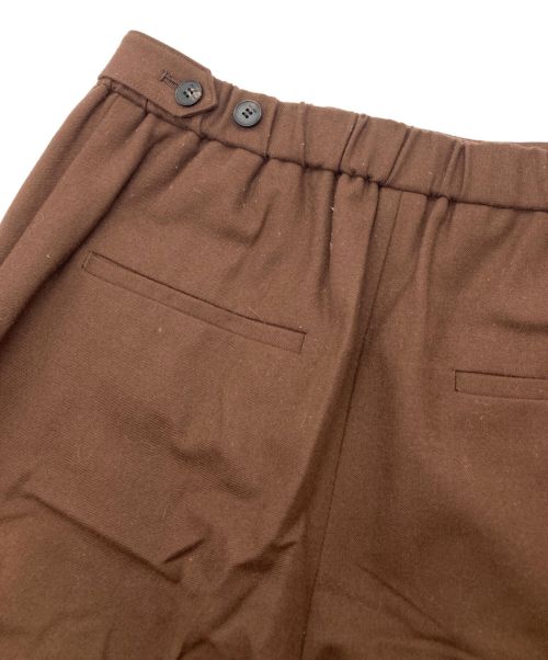 DES PRES（デ プレ）DES PRES (デ プレ) ウールフランネル セミワイドパンツ ブラウン サイズ:34の古着・服飾アイテム