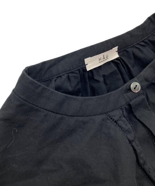 HAU CLASKA（ハウ クラスカ）HAU CLASKA (ハウ クラスカ) スクエアカラーブラウス ブラック サイズ:Fの古着・服飾アイテム