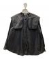 HAU CLASKA（ハウ クラスカ）の古着「スクエアカラーブラウス」｜ブラック