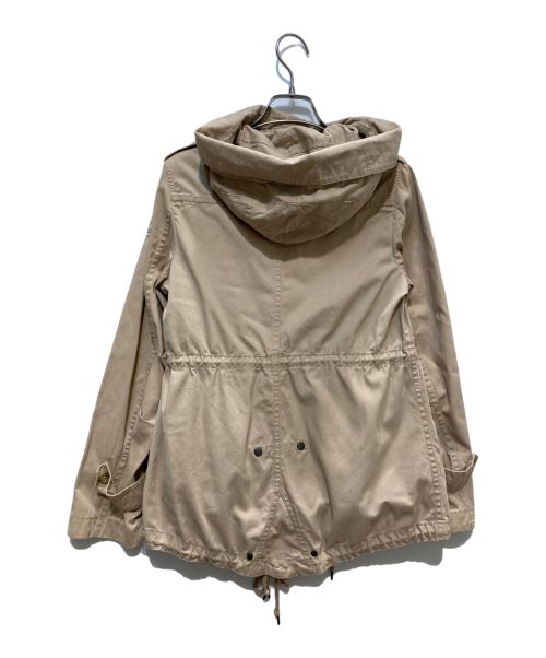 MONCLER（モンクレール）MONCLER (モンクレール) ダウンライナー付きモッズコート ベージュの古着・服飾アイテム