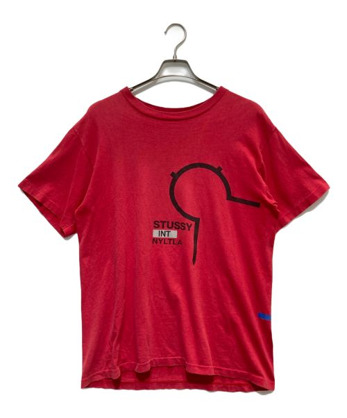 OLD STUSSY（オールドステューシー）OLD STUSSY (オールドステューシー) プリントTシャツ レッド サイズ:Lの古着・服飾アイテム