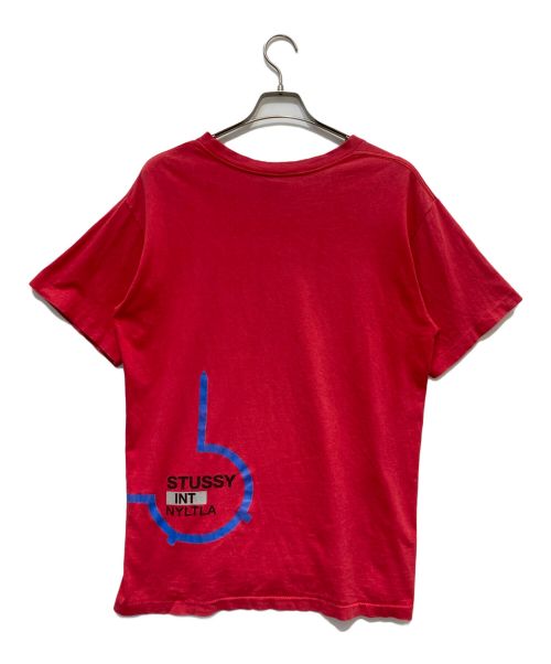 OLD STUSSY（オールドステューシー）OLD STUSSY (オールドステューシー) プリントTシャツ レッド サイズ:Lの古着・服飾アイテム
