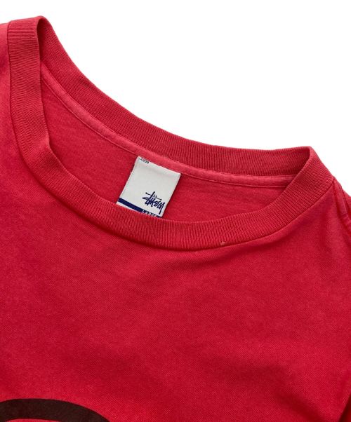 OLD STUSSY（オールドステューシー）OLD STUSSY (オールドステューシー) プリントTシャツ レッド サイズ:Lの古着・服飾アイテム