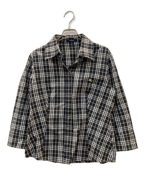 BURBERRY LONDON（バーバリーロンドン）BURBERRY LONDON (バーバリーロンドン) チェックシャツ ブラック サイズ:42の古着・服飾アイテム