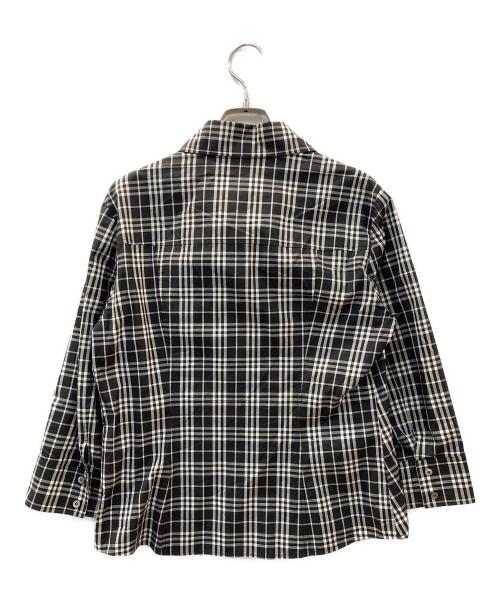 BURBERRY LONDON（バーバリーロンドン）BURBERRY LONDON (バーバリーロンドン) チェックシャツ ブラック サイズ:42の古着・服飾アイテム