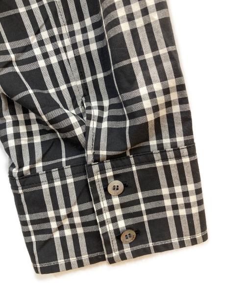 BURBERRY LONDON（バーバリーロンドン）BURBERRY LONDON (バーバリーロンドン) チェックシャツ ブラック サイズ:42の古着・服飾アイテム