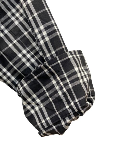 BURBERRY LONDON（バーバリーロンドン）BURBERRY LONDON (バーバリーロンドン) チェックシャツ ブラック サイズ:42の古着・服飾アイテム