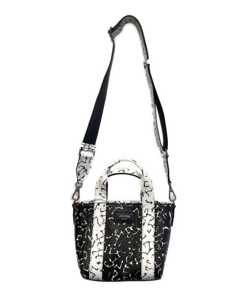 JIMMY CHOO（ジミーチュウ）JIMMY CHOO (ジミーチュウ) eric haze (エリックヘイズ) SHOPPER TOTE/S ブラック×ホワイトの古着・服飾アイテム