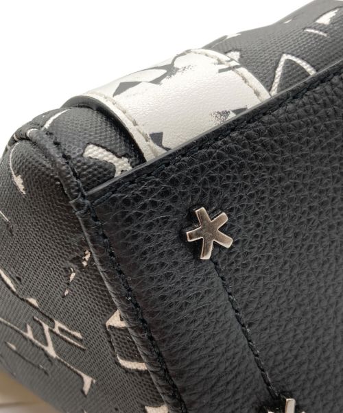 JIMMY CHOO（ジミーチュウ）JIMMY CHOO (ジミーチュウ) eric haze (エリックヘイズ) SHOPPER TOTE/S ブラック×ホワイトの古着・服飾アイテム