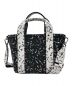 JIMMY CHOO (ジミーチュウ) eric haze (エリックヘイズ) SHOPPER TOTE/S ブラック×ホワイト：30000円