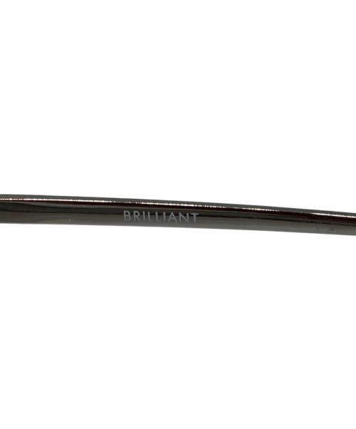 BRILLIANT（ブリリアント）BRILLIANT (ブリリアント) 伊達眼鏡 ブラウン サイズ:46□23-140の古着・服飾アイテム