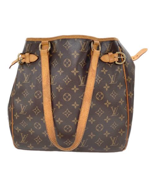 LOUIS VUITTON（ルイ ヴィトン）LOUIS VUITTON (ルイ ヴィトン) バティニョール・ヴェルティカル ブラウン×ベージュの古着・服飾アイテム