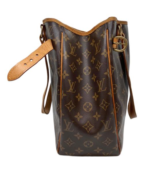 LOUIS VUITTON（ルイ ヴィトン）LOUIS VUITTON (ルイ ヴィトン) バティニョール・ヴェルティカル ブラウン×ベージュの古着・服飾アイテム